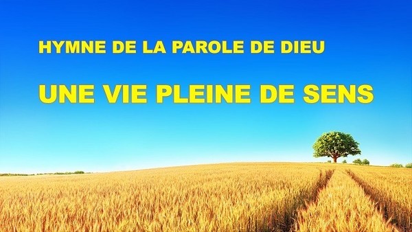 Une vie pleine de sens 